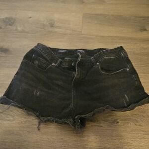 Wild Fable Black Jean Shorts Distressed High-Waisted